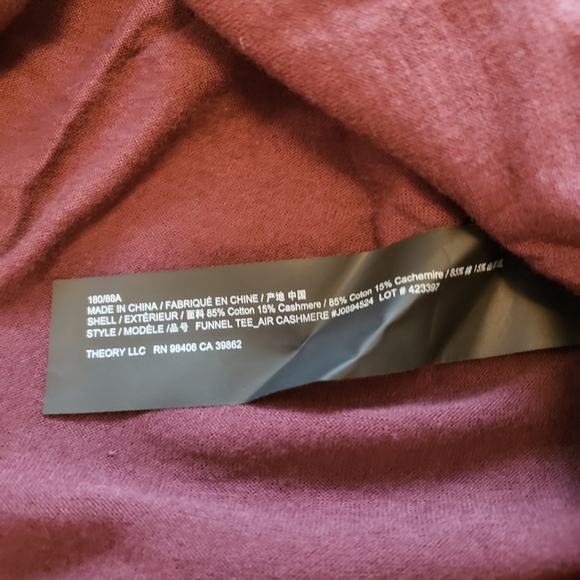 Theory Cotton/Cashmere Turtleneck - Picture 3 of 7